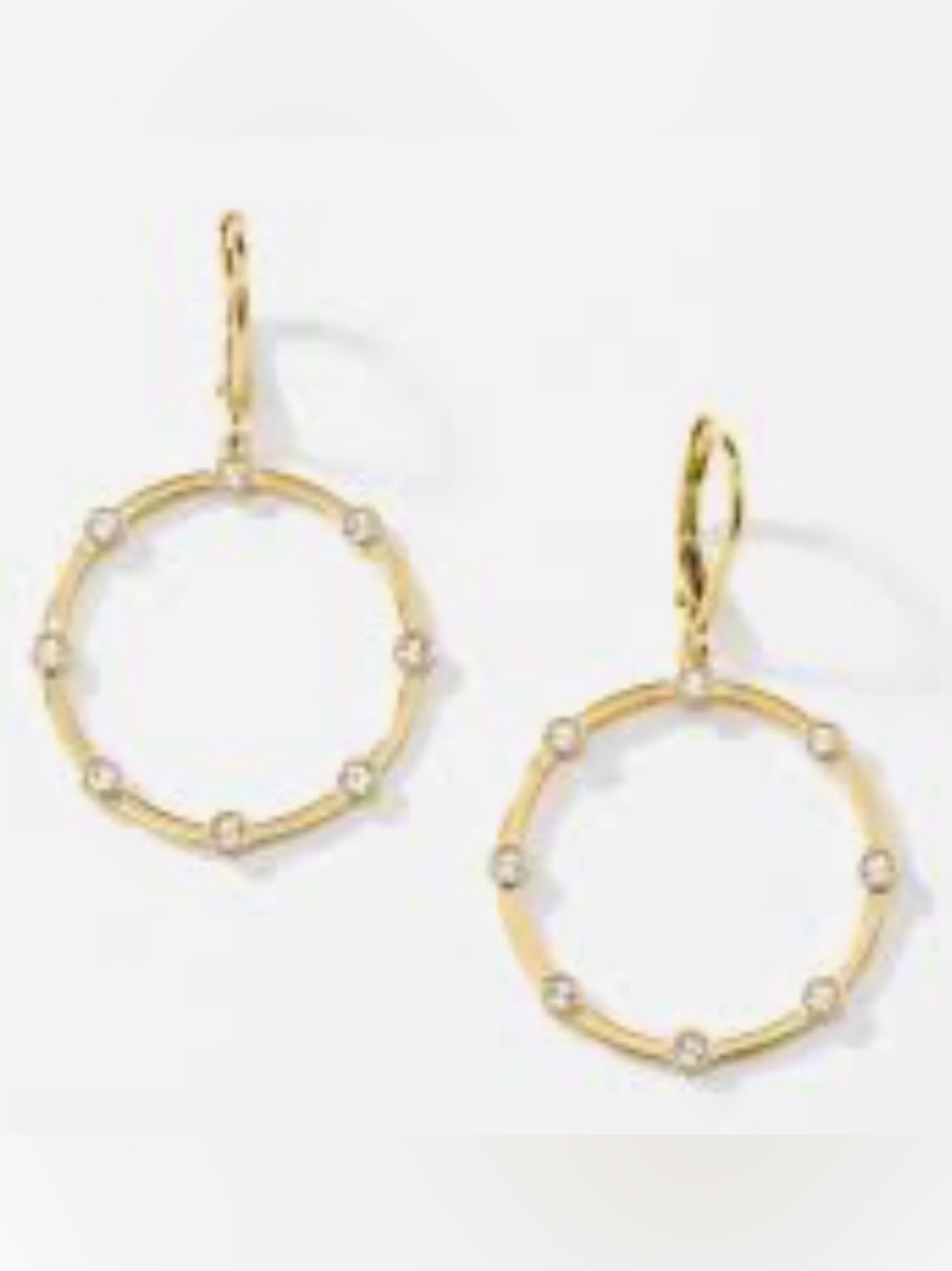 NWT Touchstone Crystal “Circle Around” Earrings, Retired